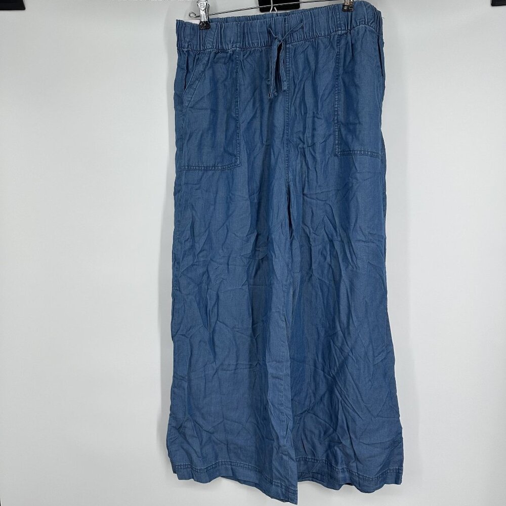 Thread & Supply Wide Leg Crop Soft Adjustable waist Relaxed Fit‎ Size XXL NWT